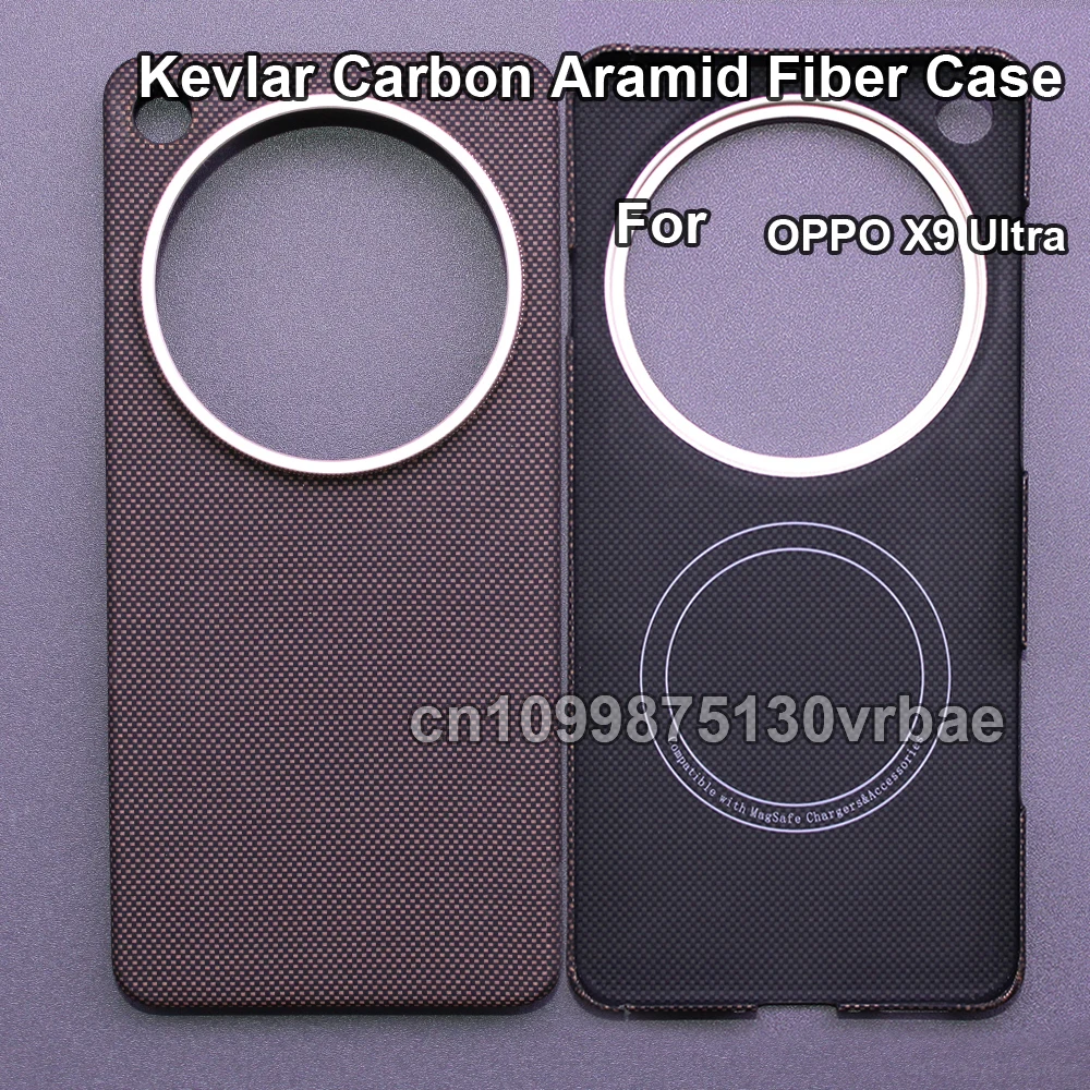 

NEW Carbon fiber aramid magnetic case for oppo find x9 ultra fabric thin hard Lightweight Cover magnetic balck Slim light red