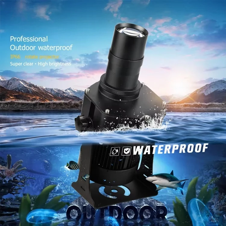 60W 80w 100w 150w waterproof rotating high definition advertising projection light outdoor Gobo projector