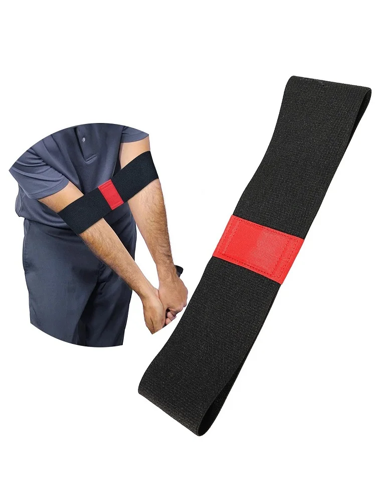 Golf swing trainer arm correction belt with anti-outside downrod chicken wing binding, posture correction belt