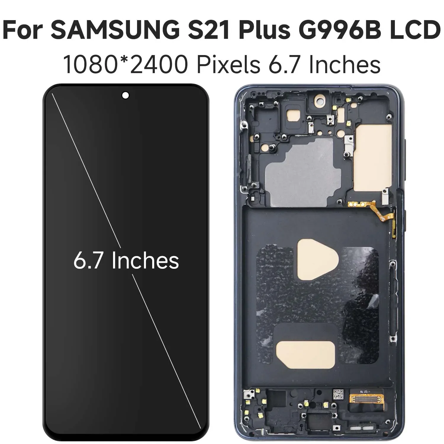 Jakość TFT dla Samsung S21 Plus G996B G996B/DS Wyświetlacz LCD Ekran dotykowy Digitizer Zamiennik dla Samsung S21+ 5G Lcd