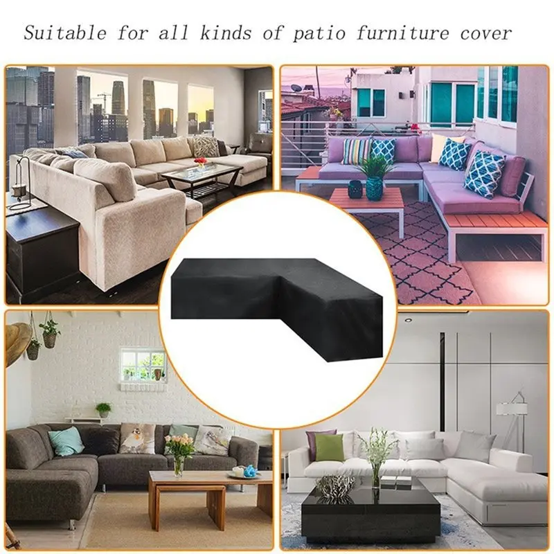 ABMH-Camper Couch Cover Outdoor Furniture Covers Waterproof Suitable For Garden Furniture Ideal For L-Shaped Sofa Sets