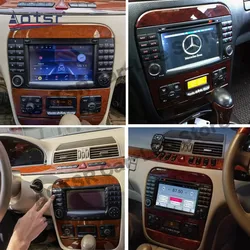 128G Carplay Multimedia Android 13 For Mercedes Benz S Class W220 1998 1999 2000 2001 2002 2003 2004 2005 GPS Receiver Head Unit