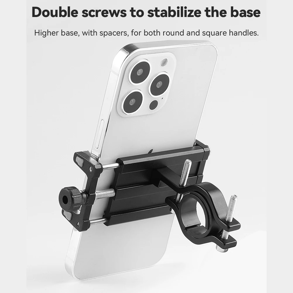 Bicycle Phone Holder Reliable MTB Phone Mount Stand Bicycle Holder Aluminum Adjustable Bike Phone Holder Nonslip Holder