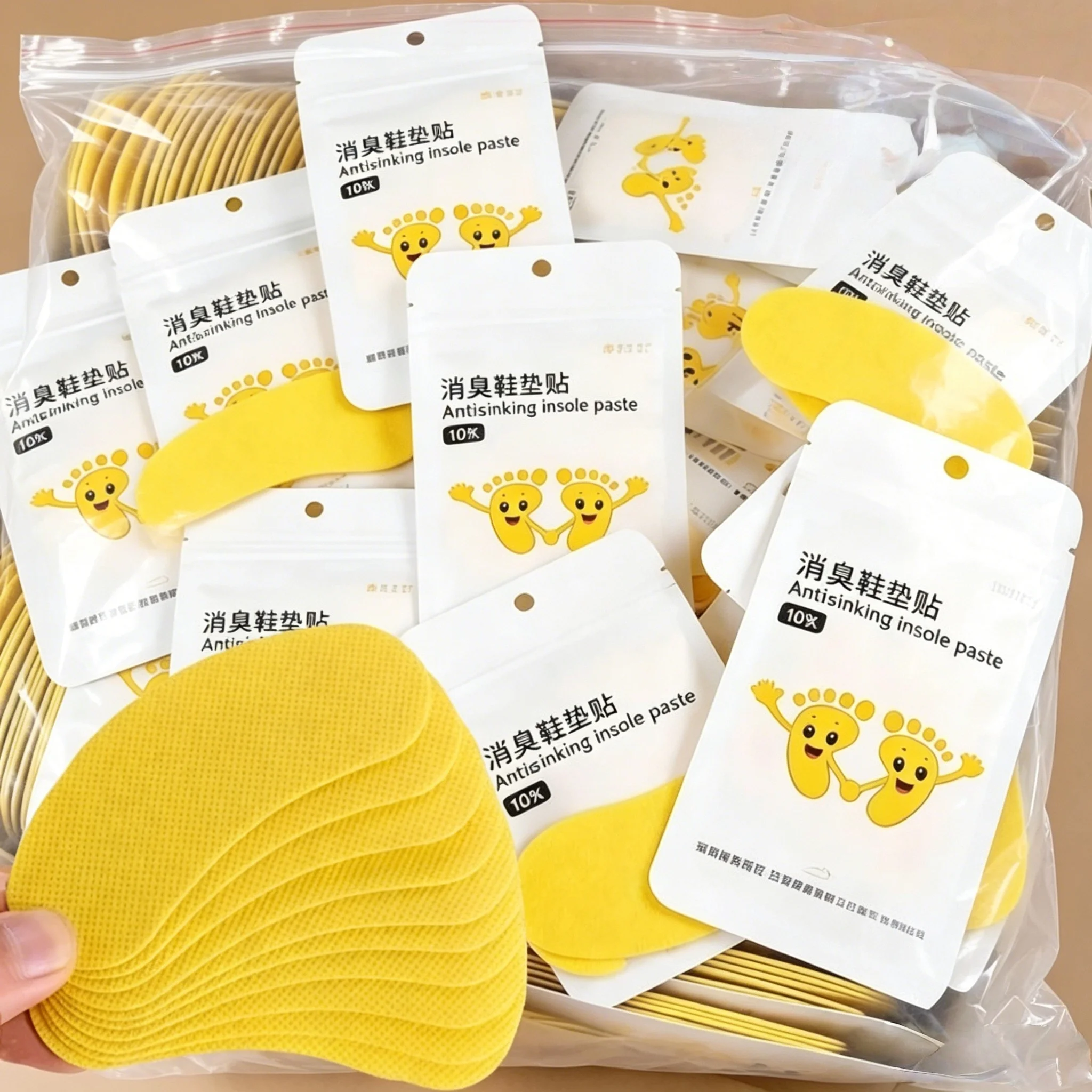 120-12pcs Shoes Deodorant Sticker Deodorant Foot Odor Deodorants Sneaker Smell Fresh Fruity Aroma Insole Sterilization Sticker
