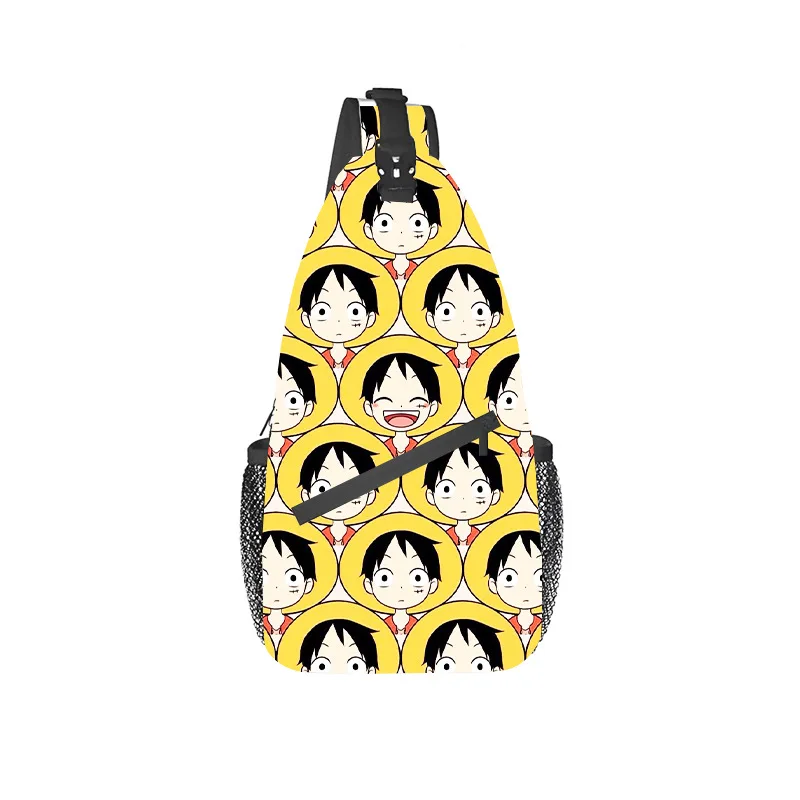 One Piece Anime Men's Sling Bag Large Capacity Crossbody Chest Backpack for Couple Travel Hiking Daypack Single Shoulder Gift - view 5