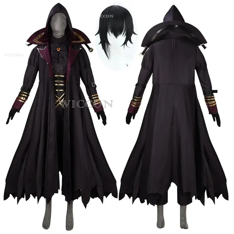 CyAnime The Eminence in Shadow 코스프레 Cid Kagenou 의상 섀도우 가든 리더 할로윈 멋진 의상 망토 남성용 성인