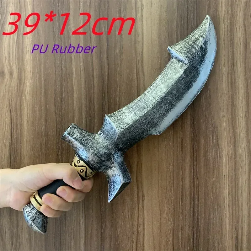 هالوين تأثيري Skyrim سكين منحني الأسلحة 1:1 المنجل معركة سكين الفأس الدعامة شفرة السلامة بولي المطاط نموذج هدية