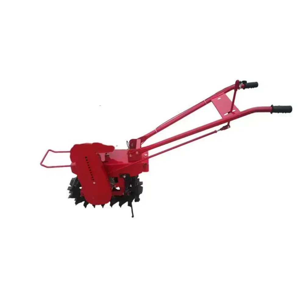 Cheap And Fine Cultivator Diesel Chain Rail Crawler Tiller Ditcher Loosening Single Wheel Plow Machine Host+Flip Plow H