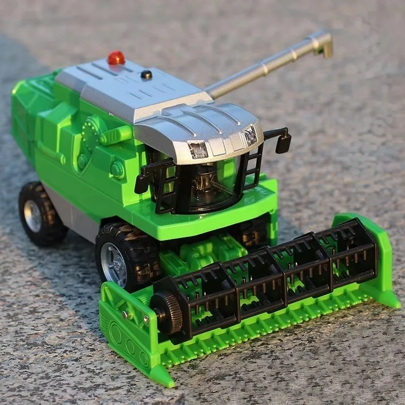 

1/32 COMBINE HARVESTER, модель трактора из сплава, литая под давлением металлическая игрушечная машина, роскошный автомобиль, имитация звука, свет, коллекция подарков для детей