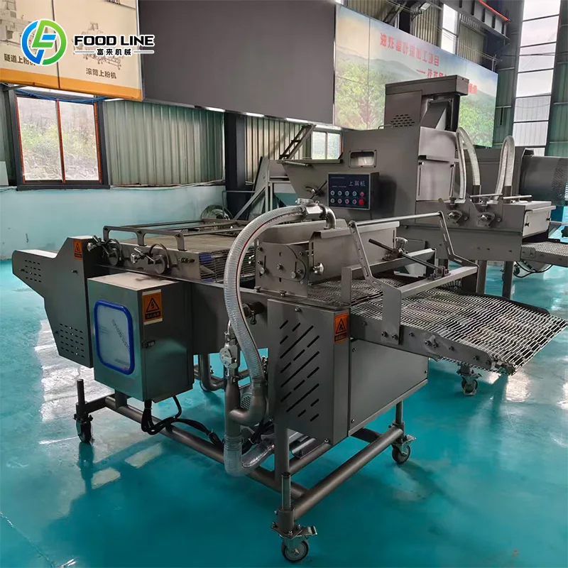 Mobile Friendly Bread Crumbs Coating Machine Reliable Performance Seasoning Coating Machine Customized