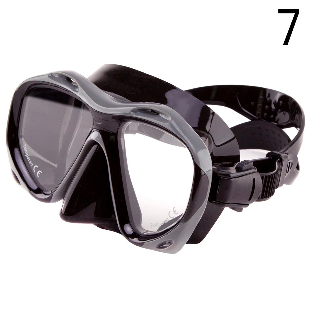 Anti-Fog Tempered Glass Snorkel Diving Mask Anti-Fog No Leaking Full Protection Swim Goggles for Active Pool or Open Water