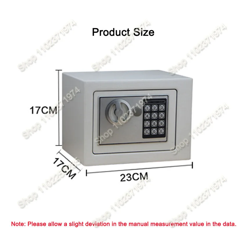 Electronic Digital Keypad Lock Safe Security Box for Home Office