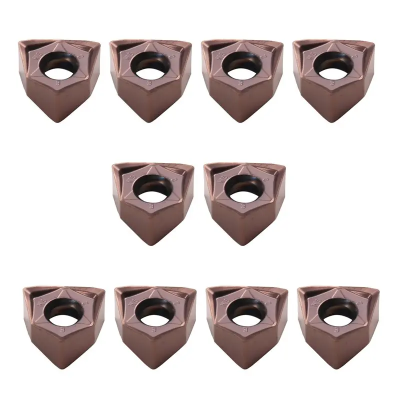 

Desired-WNMU 080608 10PCS WNMU080608EN-GM Double Sided Hexagonal Fast Feed Carbide Inserts Milling Cutter Inserts Roughing Tools