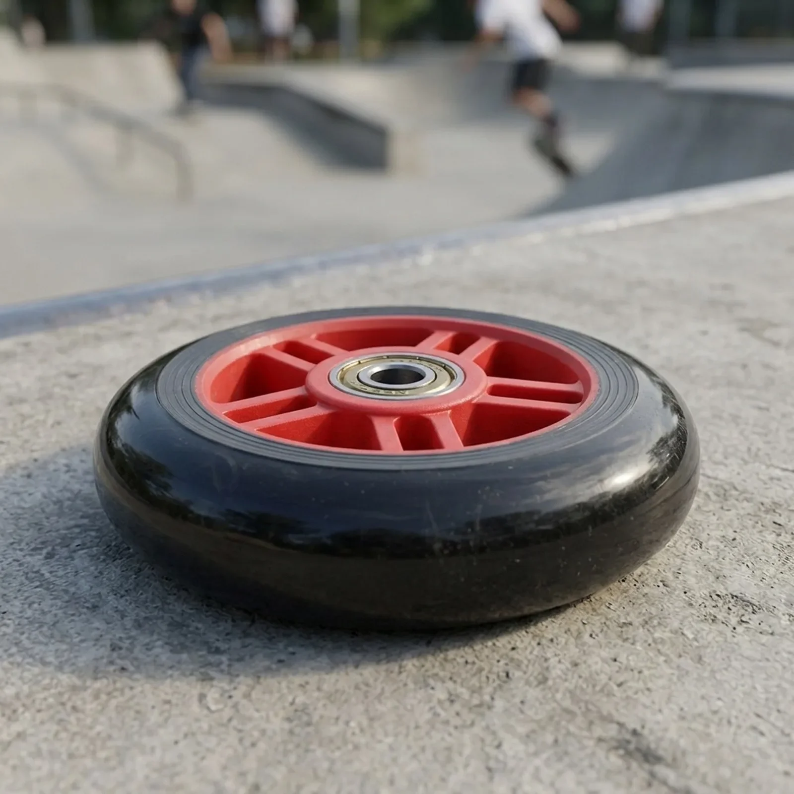 4 Pcs 100mm Polyurethane Wheels with Bearings for Inline Skates Strollers Wheelchairs and Wheeled Mobility Devices