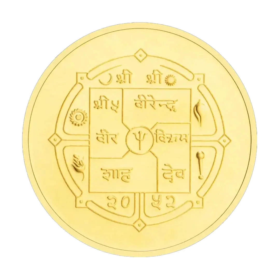Asian Nepal Buddhism Gold Plated Souvenir Coin Lord Budoha 30mm Commemorative Coins Collectible Gift