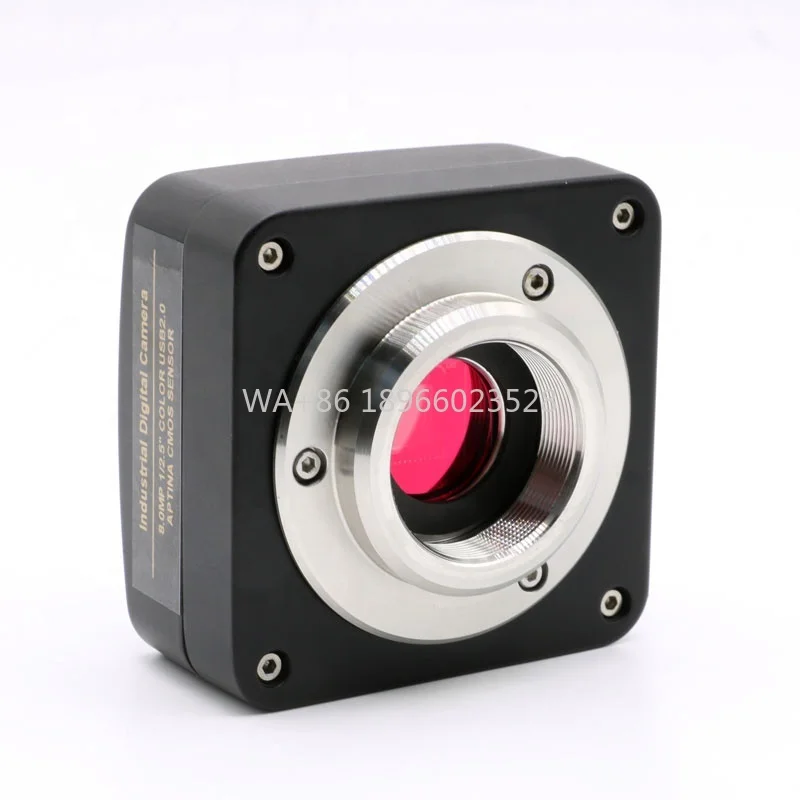 USB 2.0 CMOS عالية السرعة C جبل CCD كاميرا مجهرية صناعية لمجهر ستيريو بيولوجي 3MP 5MP 10MP 12MP 14MP