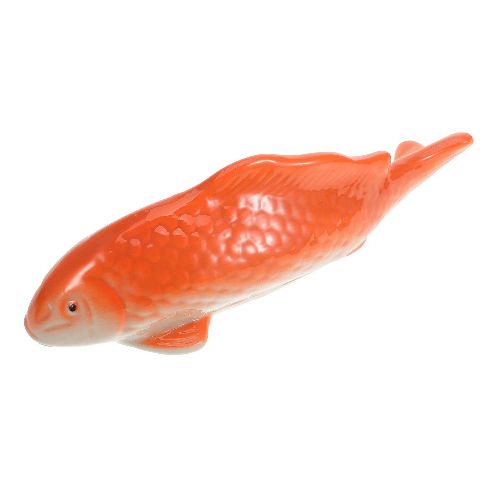 

Ceramic Goldfish Sculpture Crafts Adorable Aquarium Ornament Floating Vintage Decoration Ceramics Baby Layout Prop