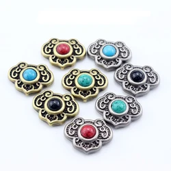 5Pcs 15*20mm Vintage Decoration Purse Leather Craft Accessories Conchos DIY Decorative leather Screw Back Wallet Buckle