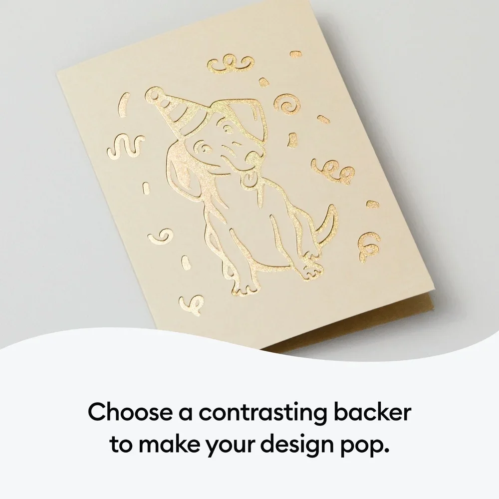 حزمة عينات محايدة لبطاقات كوتاواي مخصصة مع مظاريف لاصقة وباروكات مخصصة ثلاثية الأبعاد ذهبية اللون