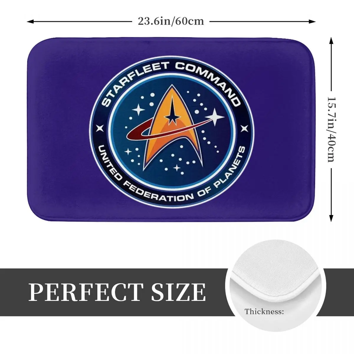 Star Treks Science Fiction TV Series Doormat Kitchen Entrance Home Floor Mat Non-slip Carpet Rug for Balcony Footpad Mats
