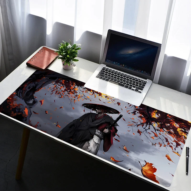 

Mouse Pad PC Non Slip Rubber HD Mousepad Laptop Gamer Cabinet Samurai Warrior Keyboard Pad Office Computer Gaming Desk Mouse Mat