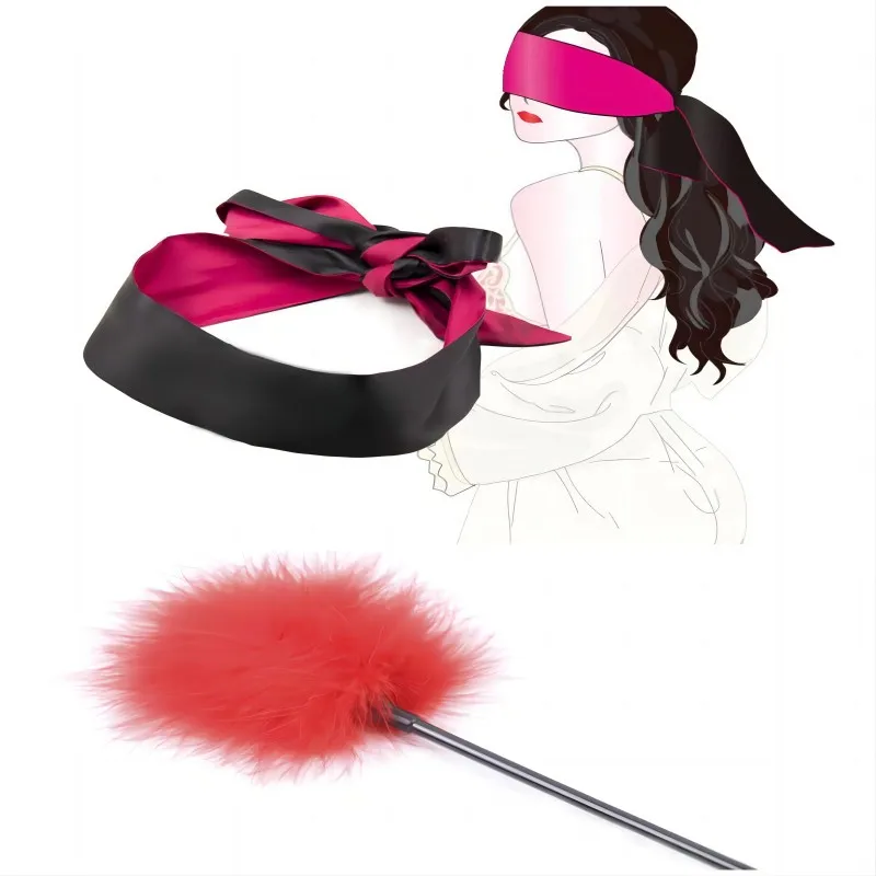 

Silk satin eye mask tickle slave whipping clit spanking sexy whip blindfolded bondage, femdom games sm cosplay, sex toys