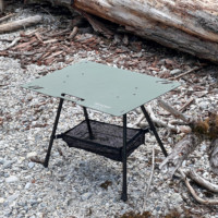 Camping Table Lightweight Outdoor Tactical Table Aluminum Alloy IGT Table Light Pole Barbecue Picnic Folding Liftable Table New