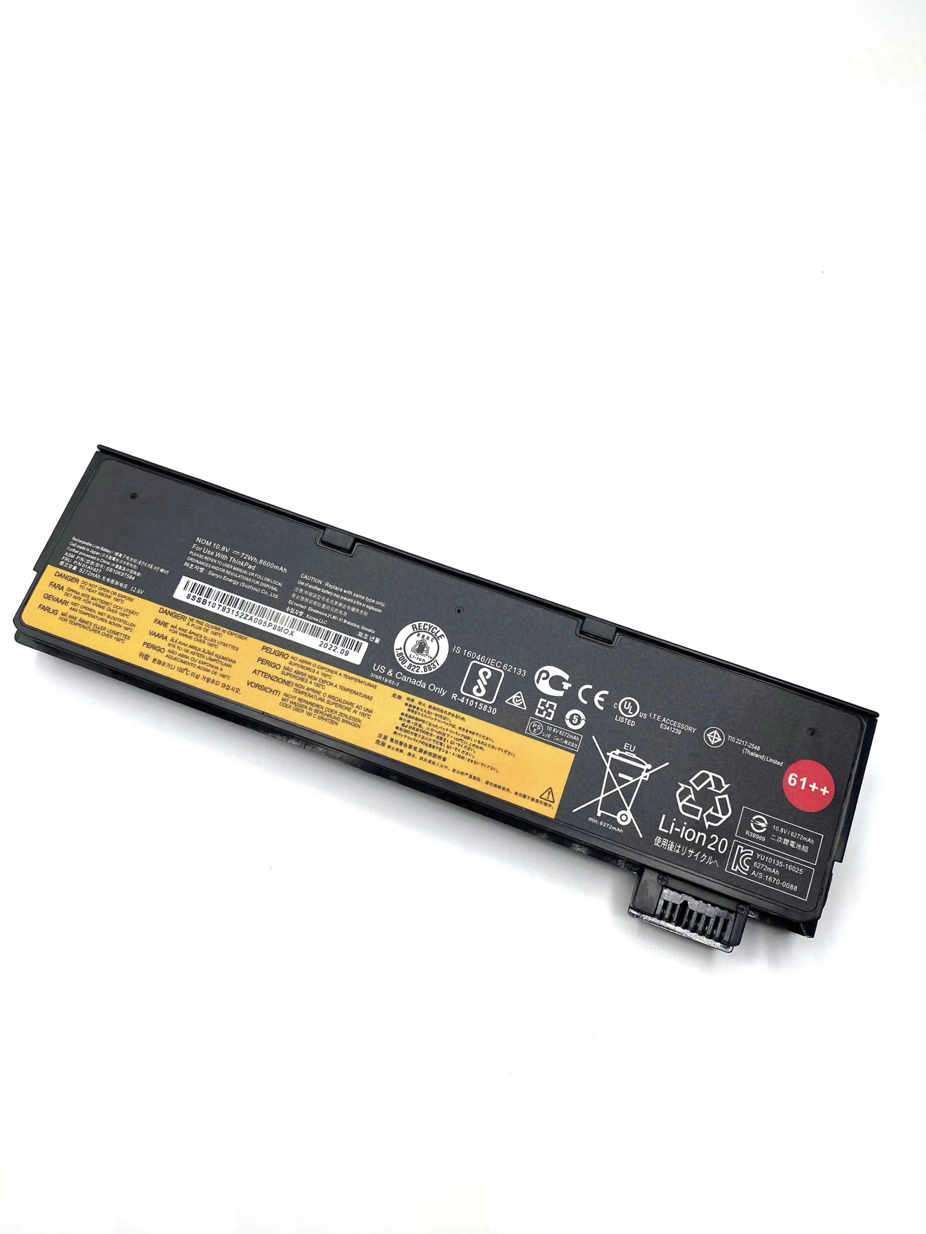 Lenovo ThinkPad T470 T480 Battery 10.8V 72Wh