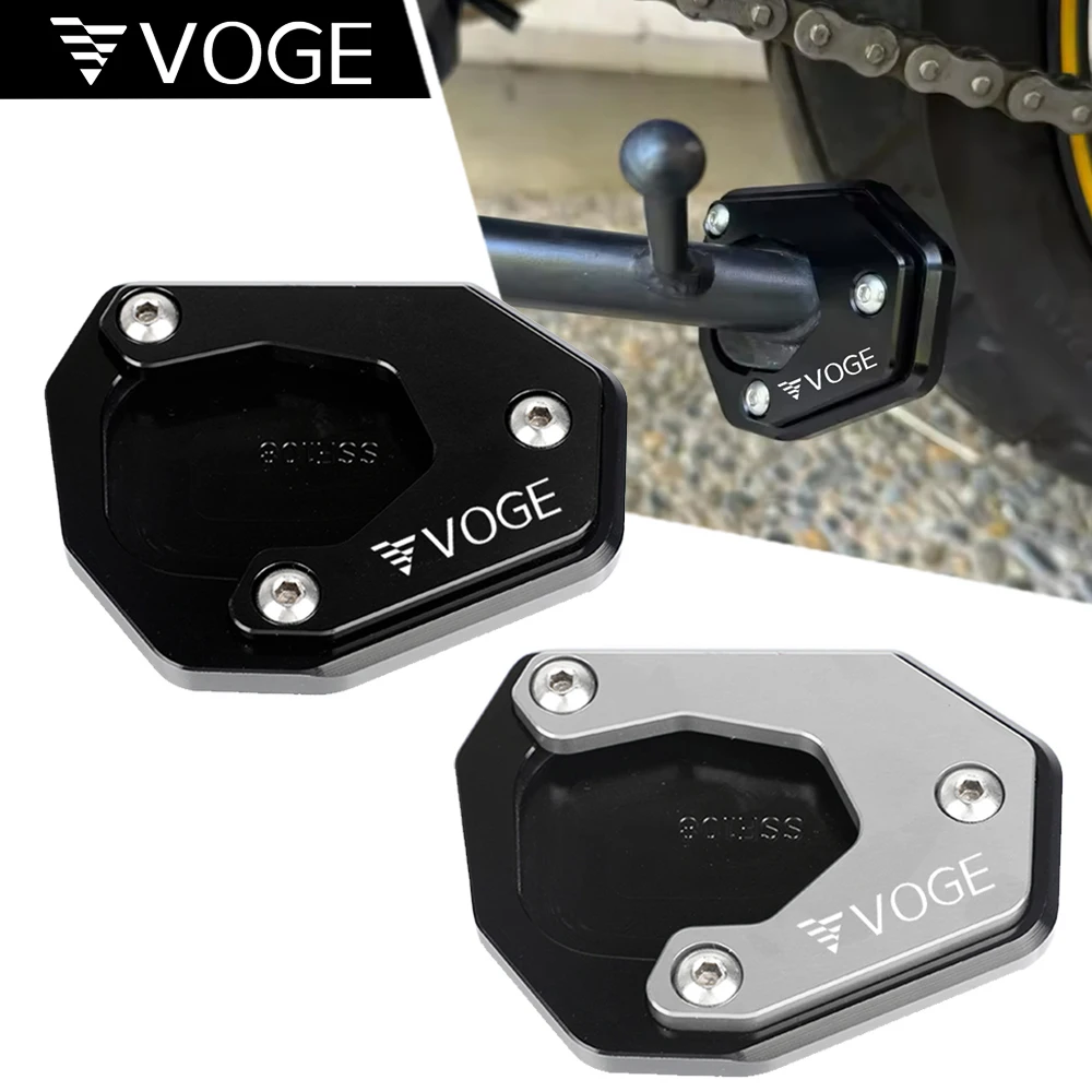 Motorcycle Accessories Kickstand Side Stand Enlarger Extension Plate Pad For VOGE Valico 500 DSX 500 DS500X DSX500 500DSX DS 500