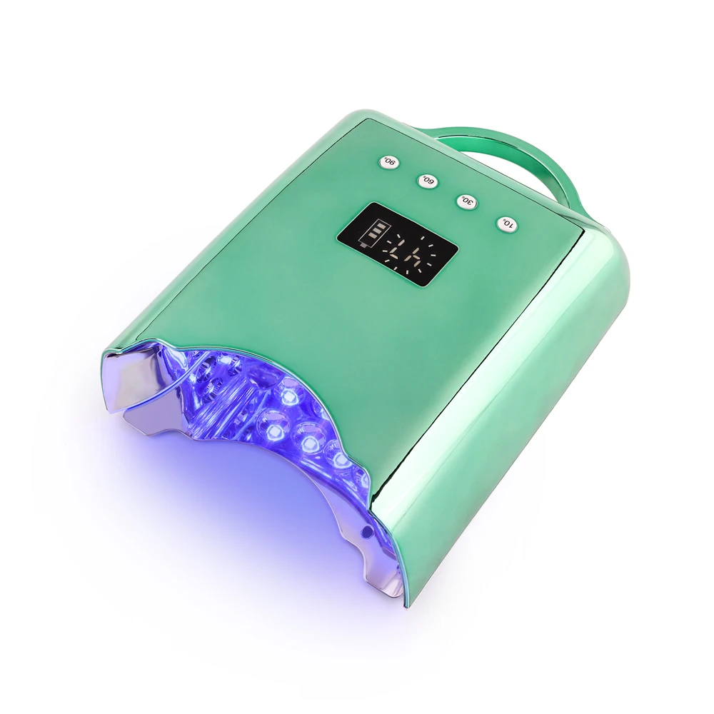 

Professional Metallic Color 78w Cordless Wireless Uv Led Nail Lamp Portable Rechargeable Gel Nail Led Light for Nails