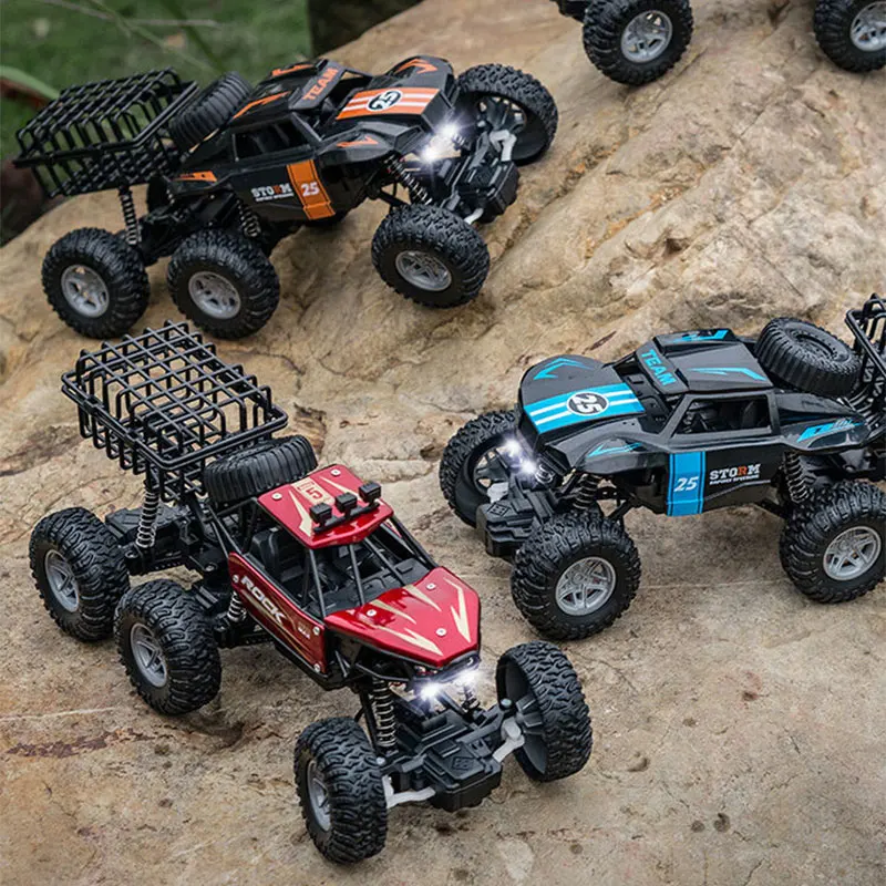 Alloy Remote Control Car Charging High-Horsepower Six-Wheel Fall Resistant Cargo Toys Fall Resistant Drift Boy Climbing Car