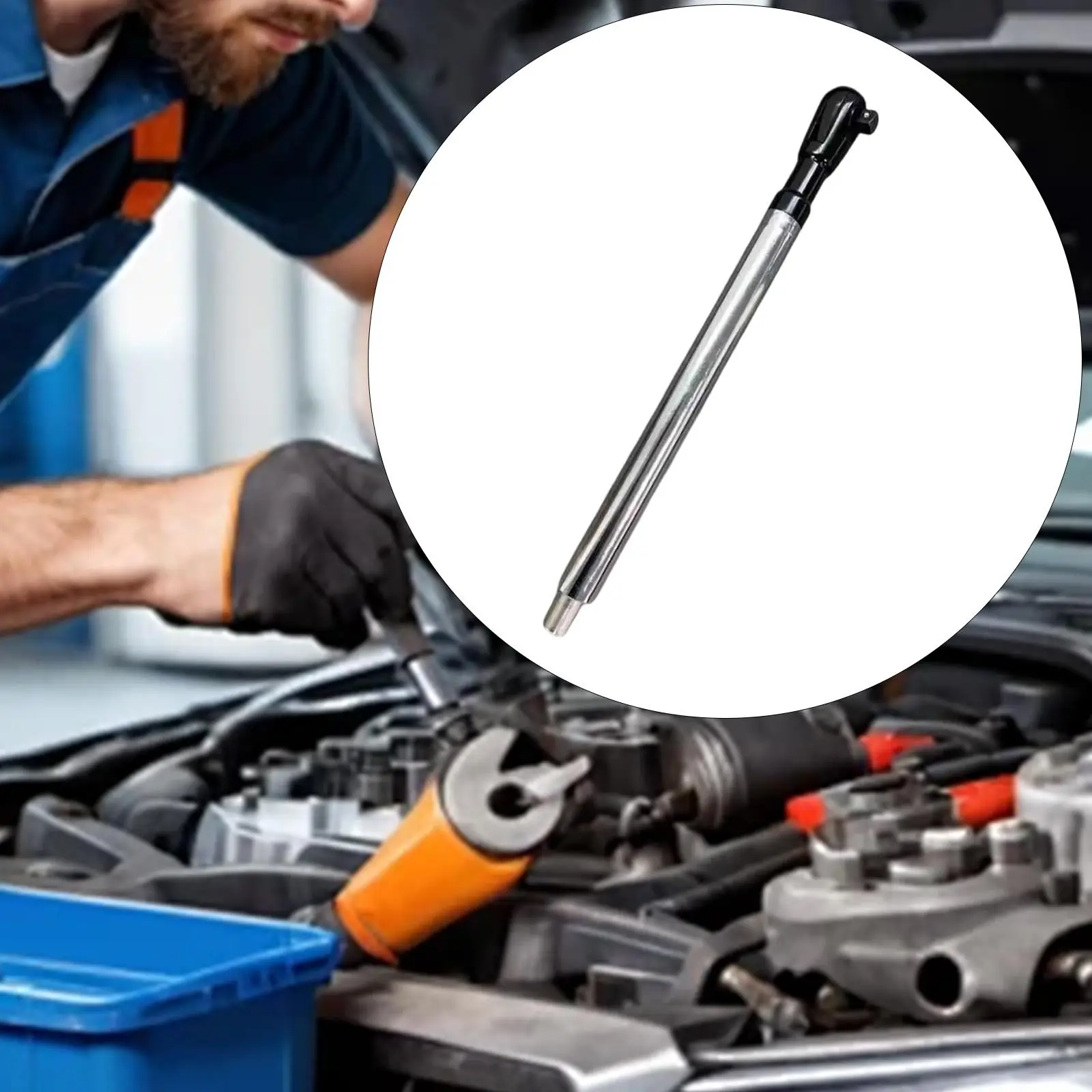 

Offset Extension Wrench, Multifunctional Adjustable Direction Heavy Duty 1/2‘’ Extender for Engine Bay, Corner