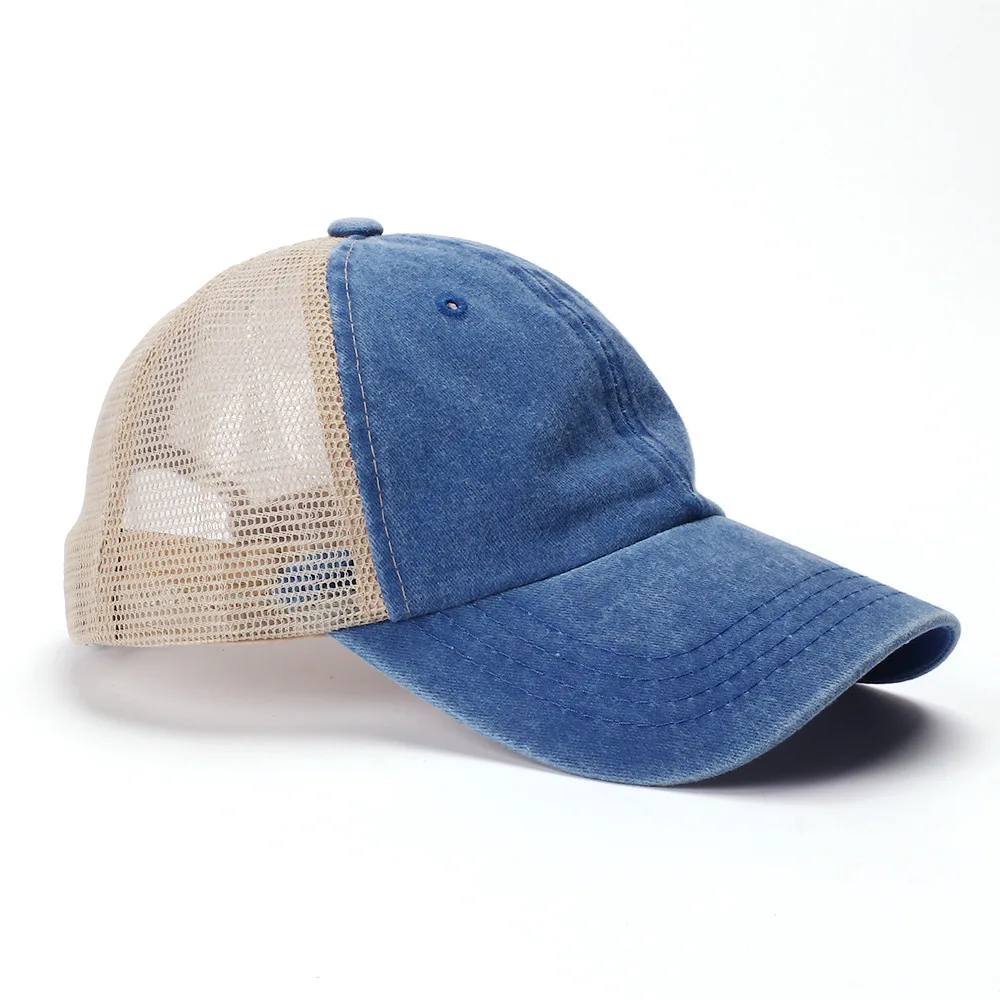 Customized Printed Logo Baseball Cap Adult  Mesh Cap Solid Cap Unisgender
