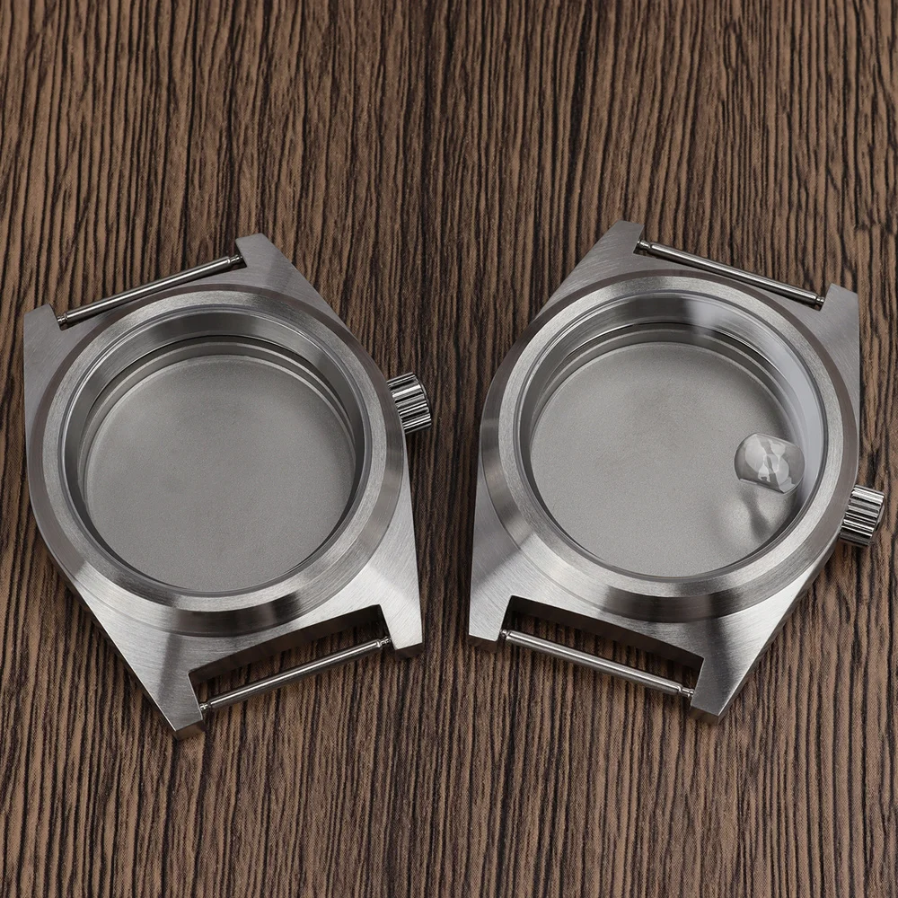 

Silver 38mm Cases Stainless Steel Brushed Watch Case Part for NH34 NH35 NH36 Movement 29mm Dial High Quality Watch Accessories