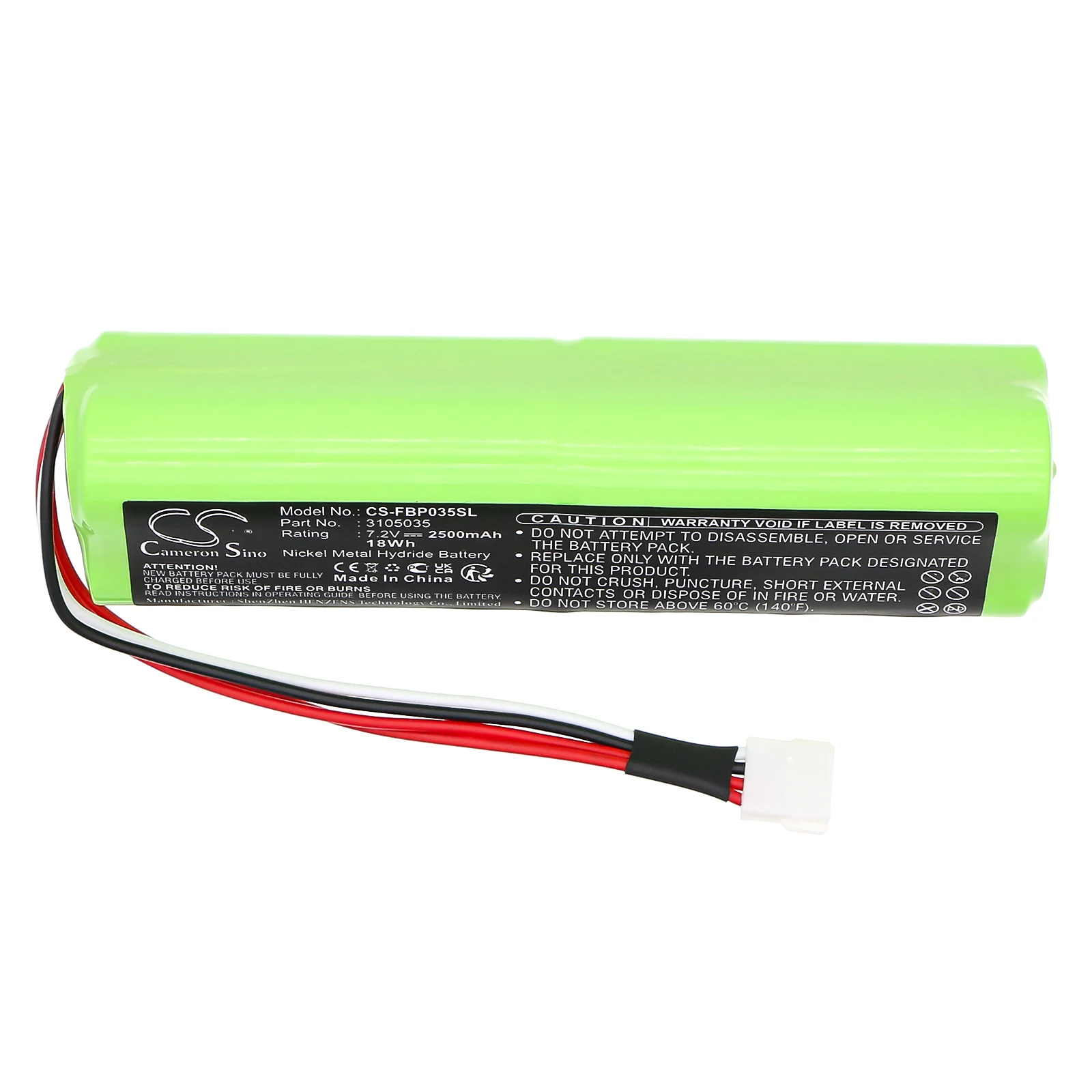 Bateria térmica para câmera Ni-MH para Fluke, 7,2 V, 2500 mAh, modelos compatíveis: Ti10, Ti-10, Ti20, Ti-20, Ti20-RBP, Ti25, Ti-25, Ti9