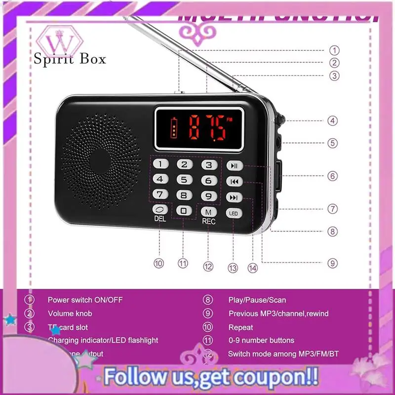 تتضمن مجموعة المعدات جهاز قياس المجال المغناطيسي LED EMF للتحقيق الكهرومغناطيسي الخارق