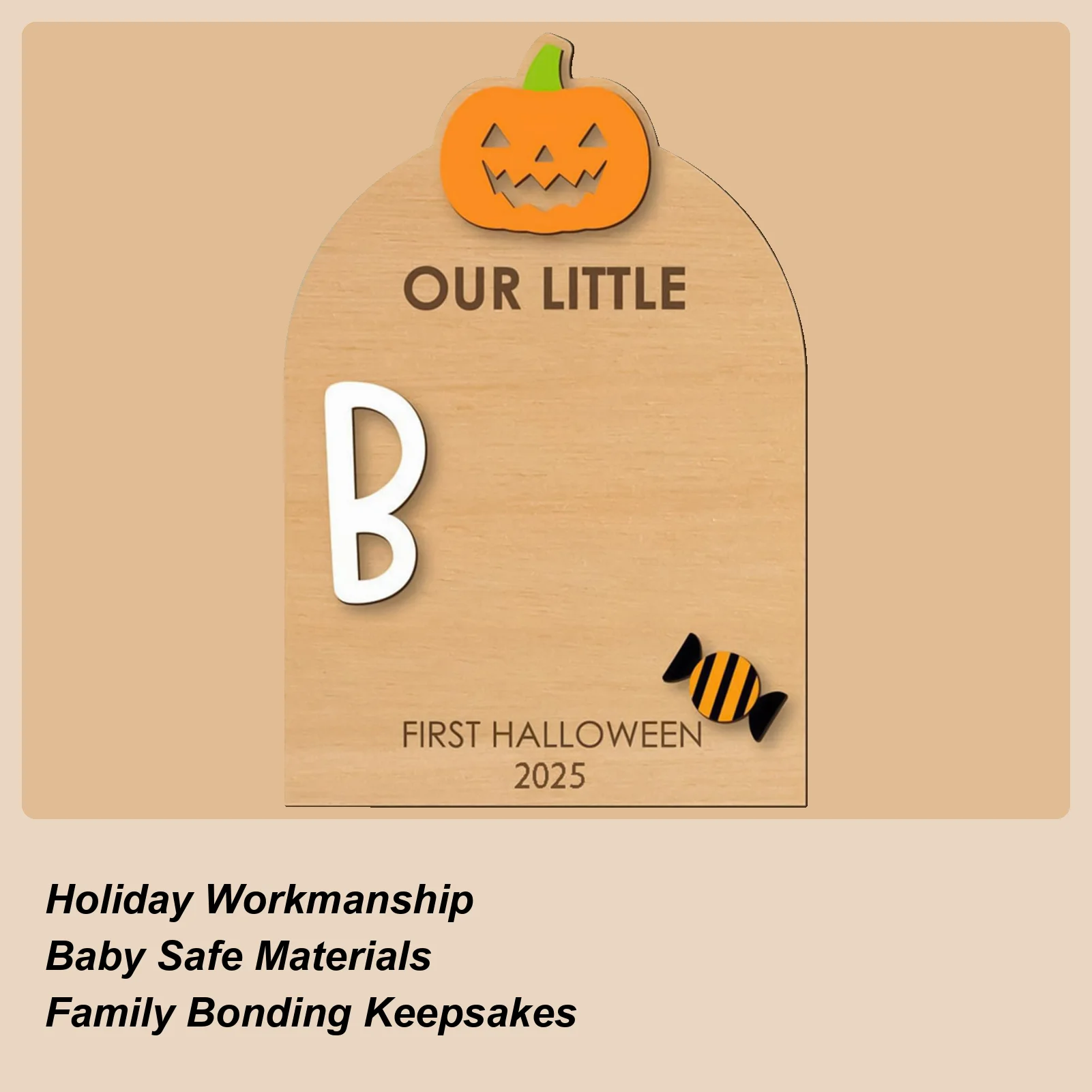 

Набор для детских рук и следов, первый подарок на Хэллоуин ребенка, украшение на память с подушечкой для печати для детской, Рождества, родины