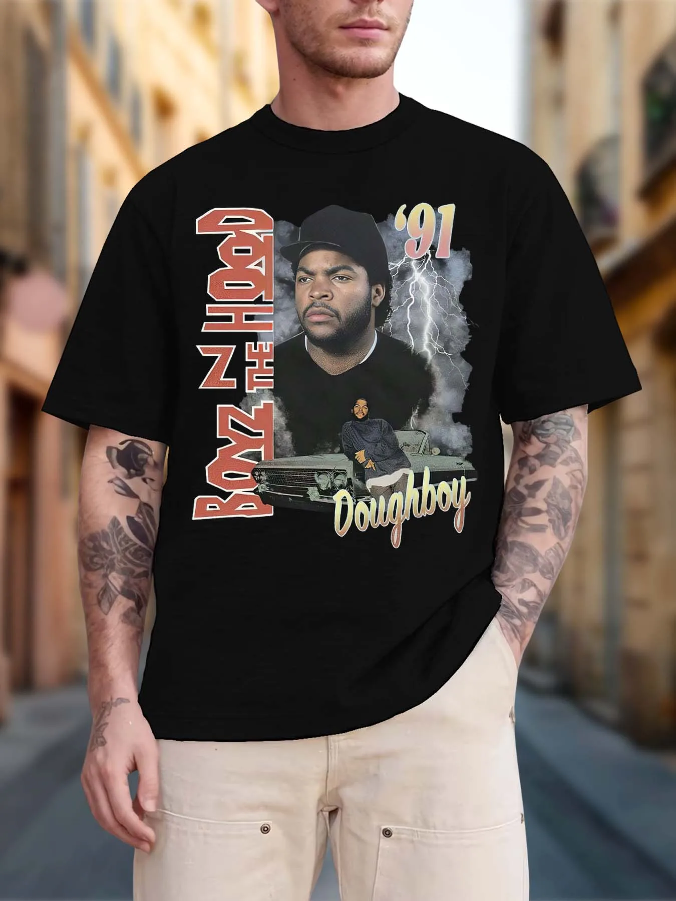 تي شيرت صيفي بأكمام قصيرة للرجال لعيد الميلاد مع نمط مطبوع للجنسين مناسب لحفلات الملابس المنزلية كهدية