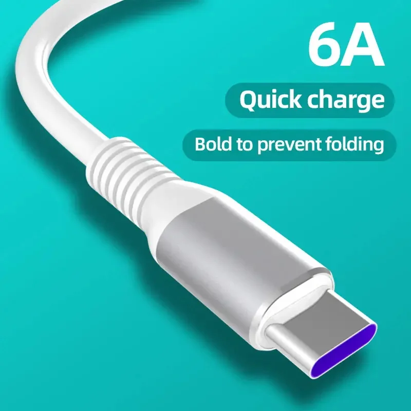 Kiki Shoot 6a Super Fast Charging Data Cable 4.0 Charging Cable For Huawei Xiaomi Type-c USB 1m Fast Charger Cables Data Cord