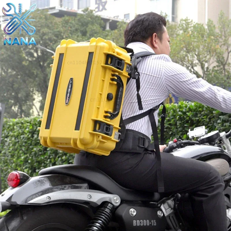 Outdoor Large Tool Case Backpack Empty Waterproof Tool Case Camera Protection Suitcase Tools Organizer Storage Toolbox Packaging