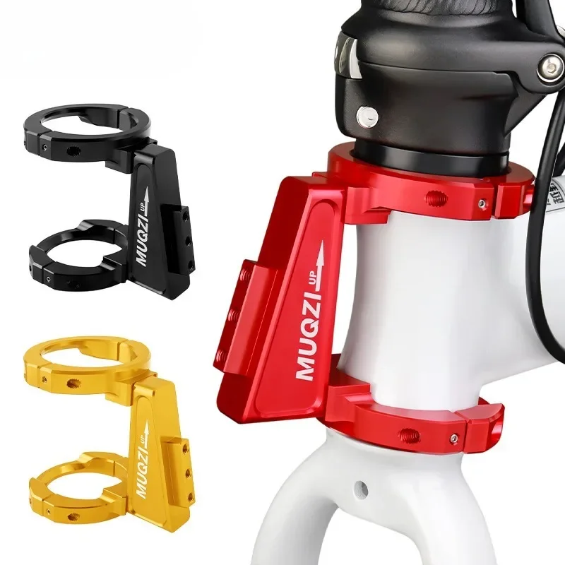 ل Birdy Dahon 412 SP8 للطي دراجة الجبهة حقيبة الناقل محول تركيب قابل للتعديل المشبك حلقة الدراجة الجبهة حقيبة حامل محول