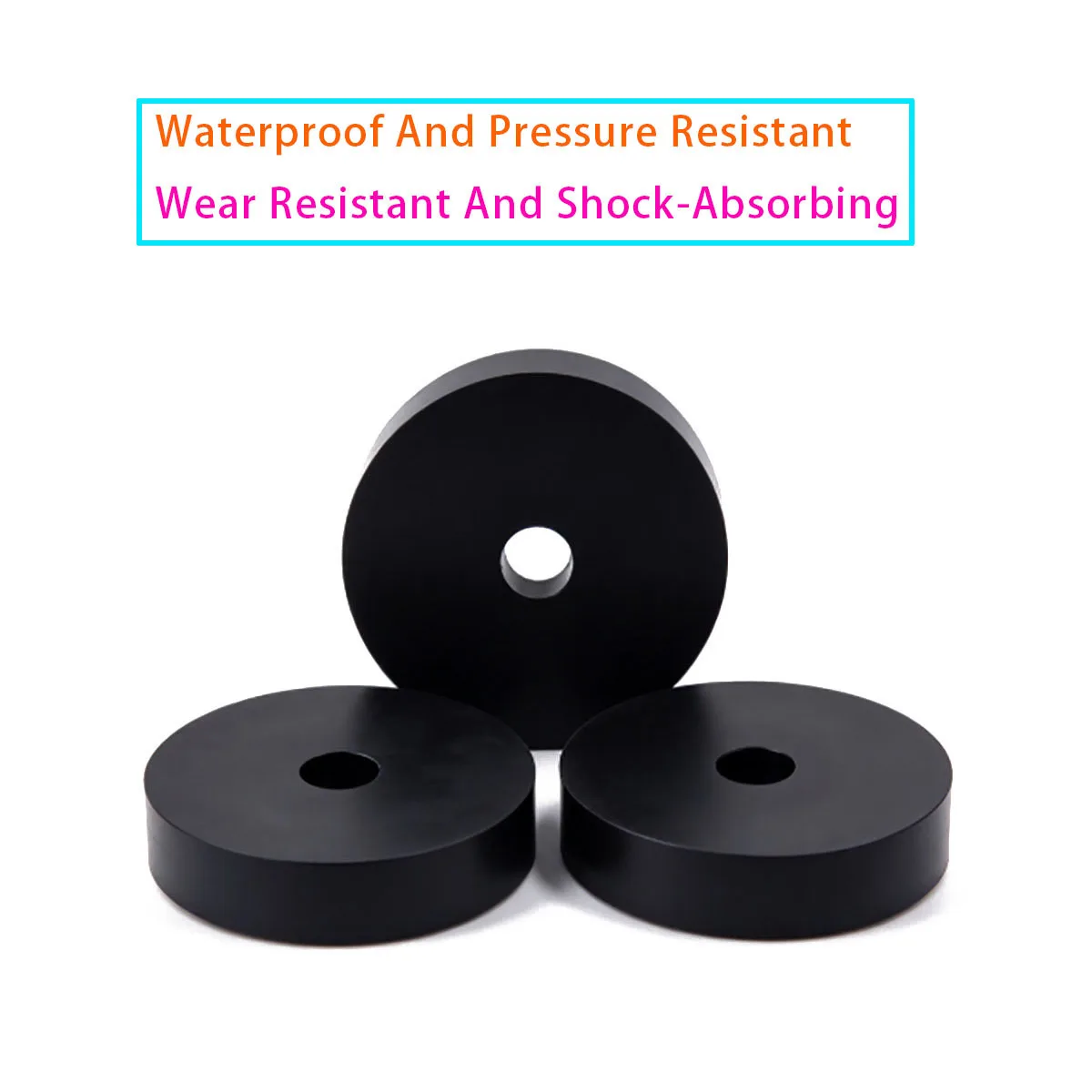 Outer Diameter 9mm~25mm, 10/20/50 Circular Rubber Pads, Air Conditioning Outdoor Unit Shock Absorber Foot Pads