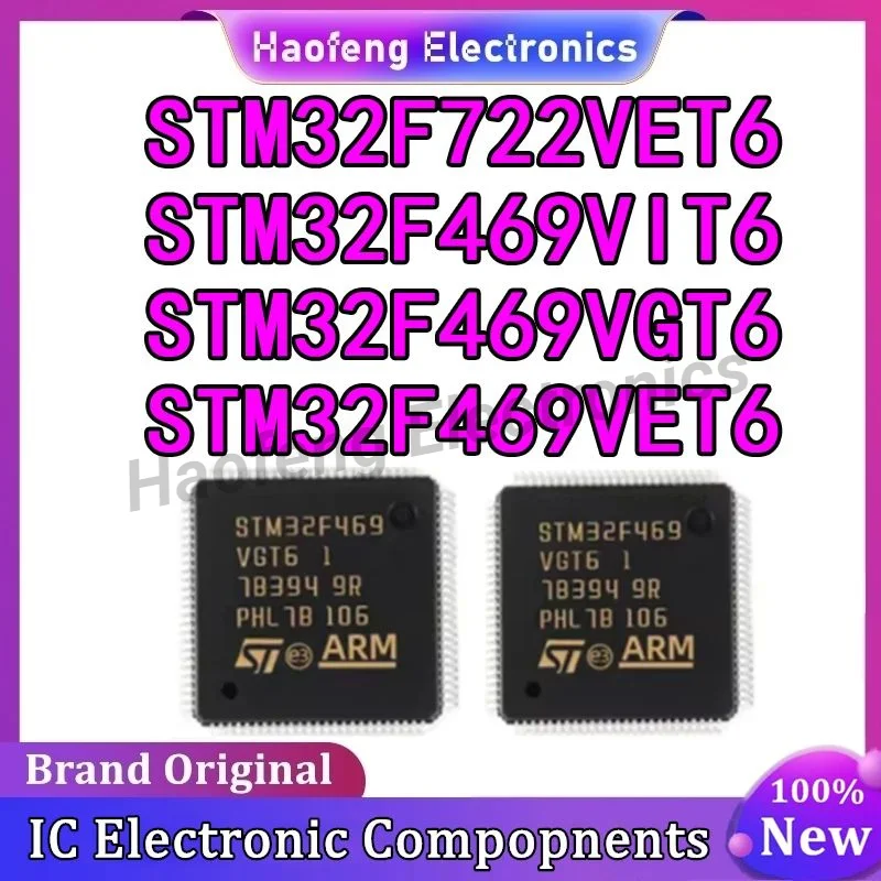 

STM32F469VET6 STM32F469VGT6 STM32F469VIT6 STM32F722VET6 STM32F469VE STM32F469VG STM32F469VI STM32F722VE STM IC MCU Chip LQFP-100