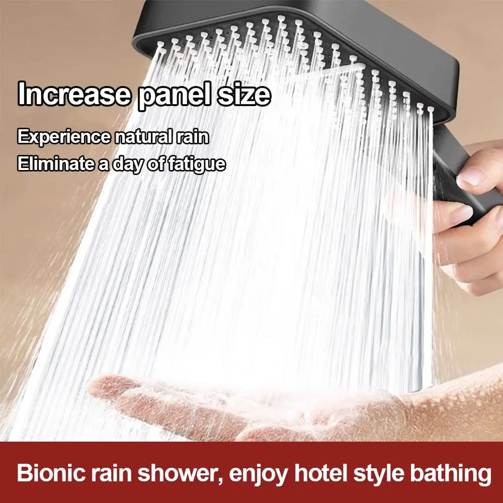 

Plastic High Pressure Shower Head 3 Mode Adjustable Water Saving Handheld Shower Head Large Flow Easy Install Shower Sprayer