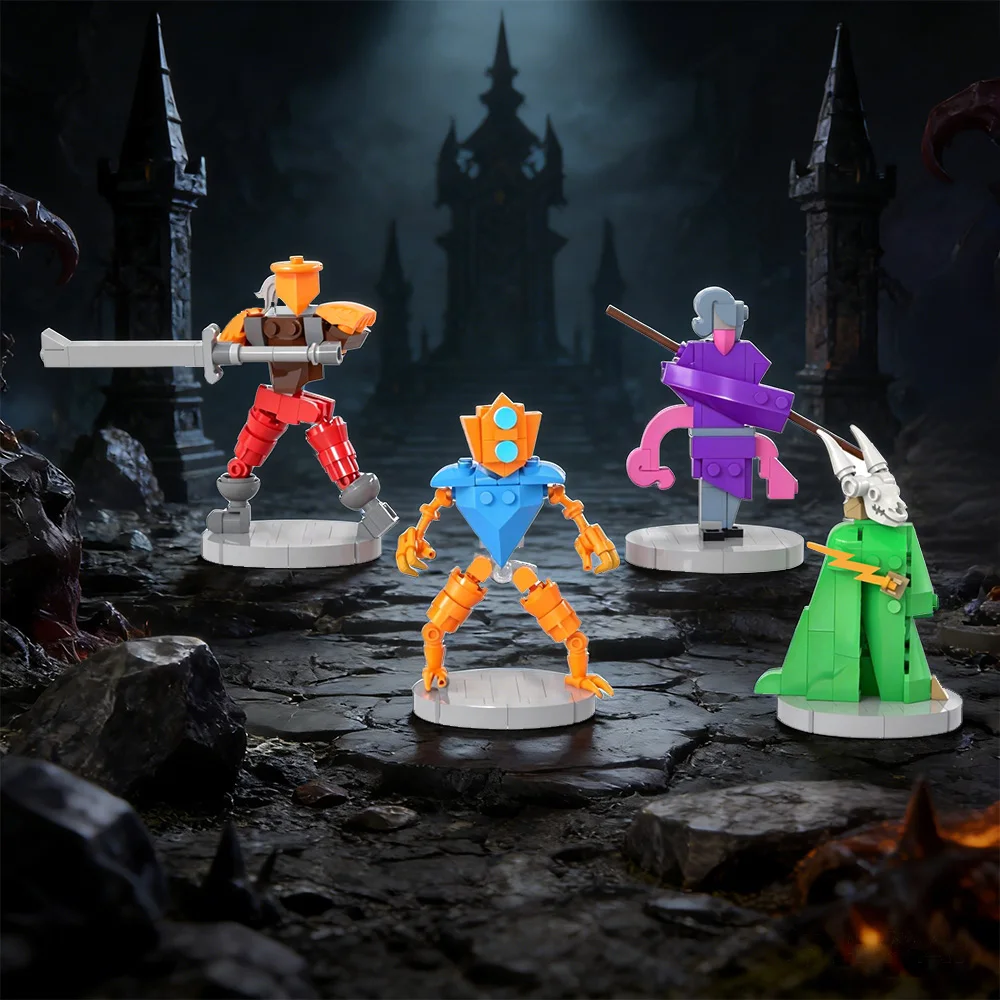 

Конструктор MOC Slay the Spire 2: Фигурки героев из рогалика, Воин в броне, Тихий убийца. Игрушка для взрослых, подарок.