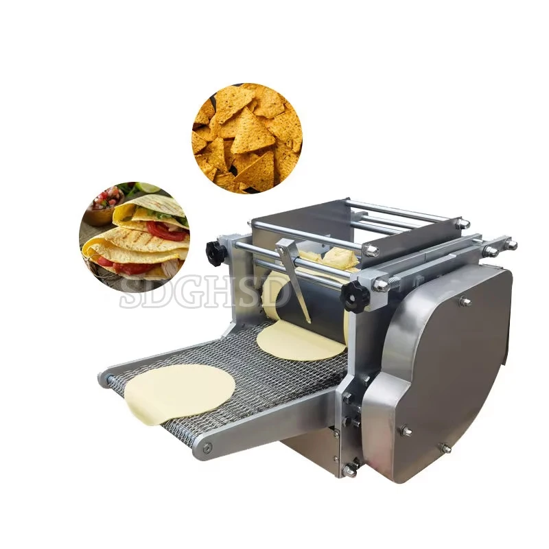 Automatic Mini Burrito Roti Taco Shell Making Machine De Pain Pour Four Mould Embalage a Mexican Tacos Machine Maker Tortillas