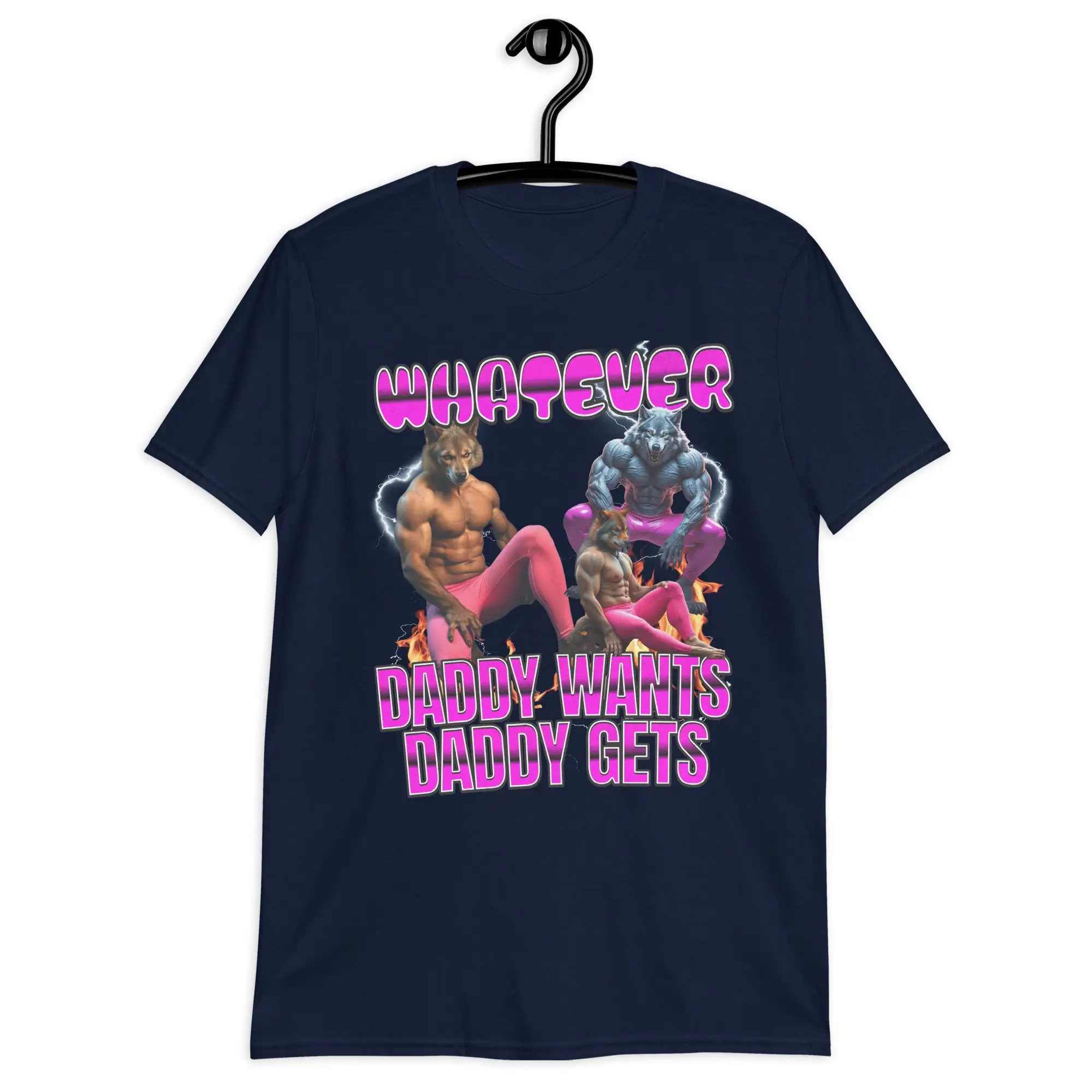 قميص Werewolf Meme المضحك: تي شيرت صيفي برسومات فكاهة للبالغين للرجال والنساء تي شيرت فضفاض وجيد التهوية