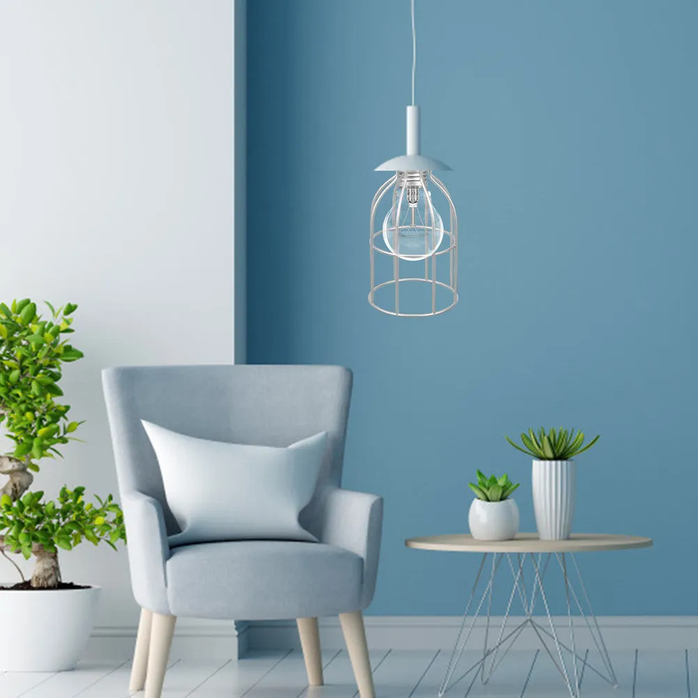 

2Pcs Iron Clip on Lampshades Simple Lightweight Hollow Out Lampshade for Wall Floor Ceiling Lamp Retro Pendant Light Shade Lamp