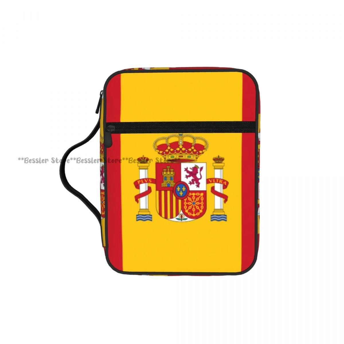 

Spain Flag Bible Bag Zipper Handle Handbag Bible Cover Case Carrying Bible Storage Bag