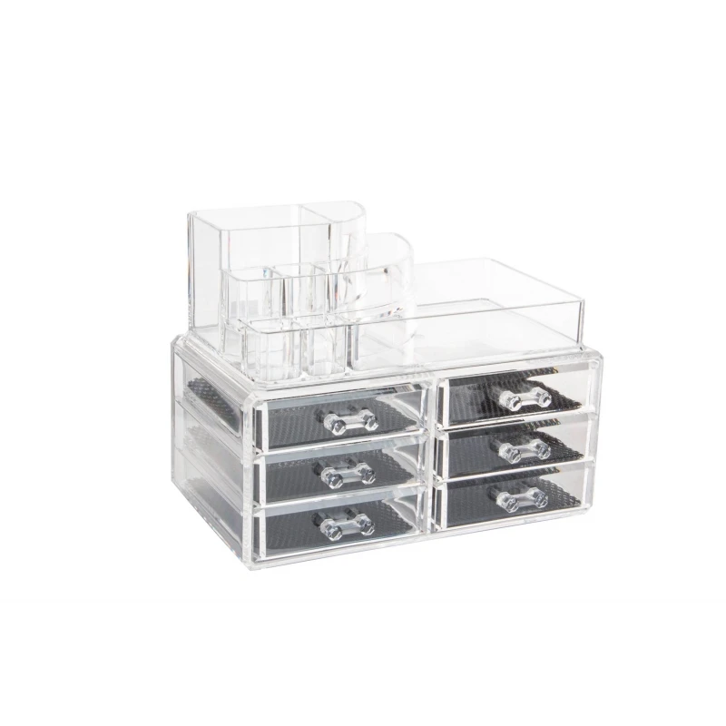 Bathroom Accessories makeup organizer, acrylic, transparent, for Bath 128102